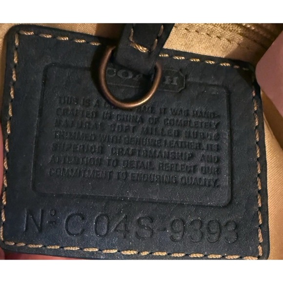 COACH Chelsea Nubuck leather Green Tote Purse Bag‎ C04S-9393 Vintage New W Tags - Picture 8 of 10